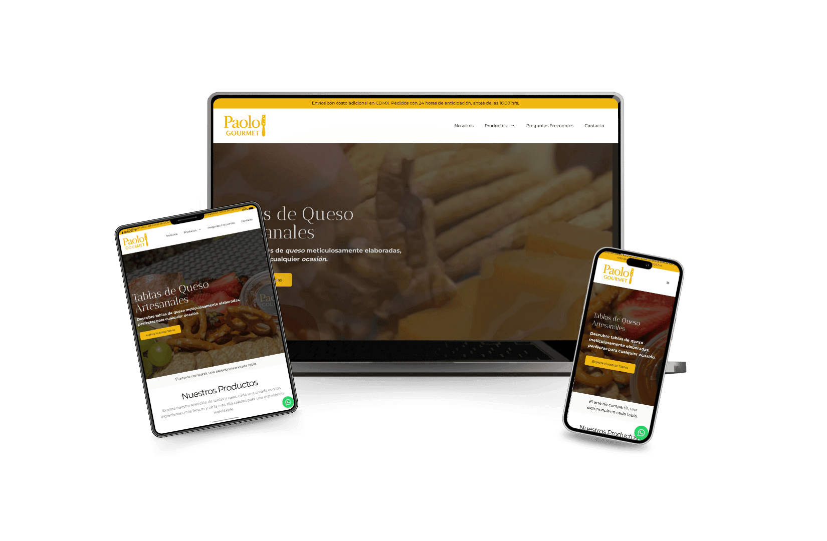 Sitio web desarrollado por MAW