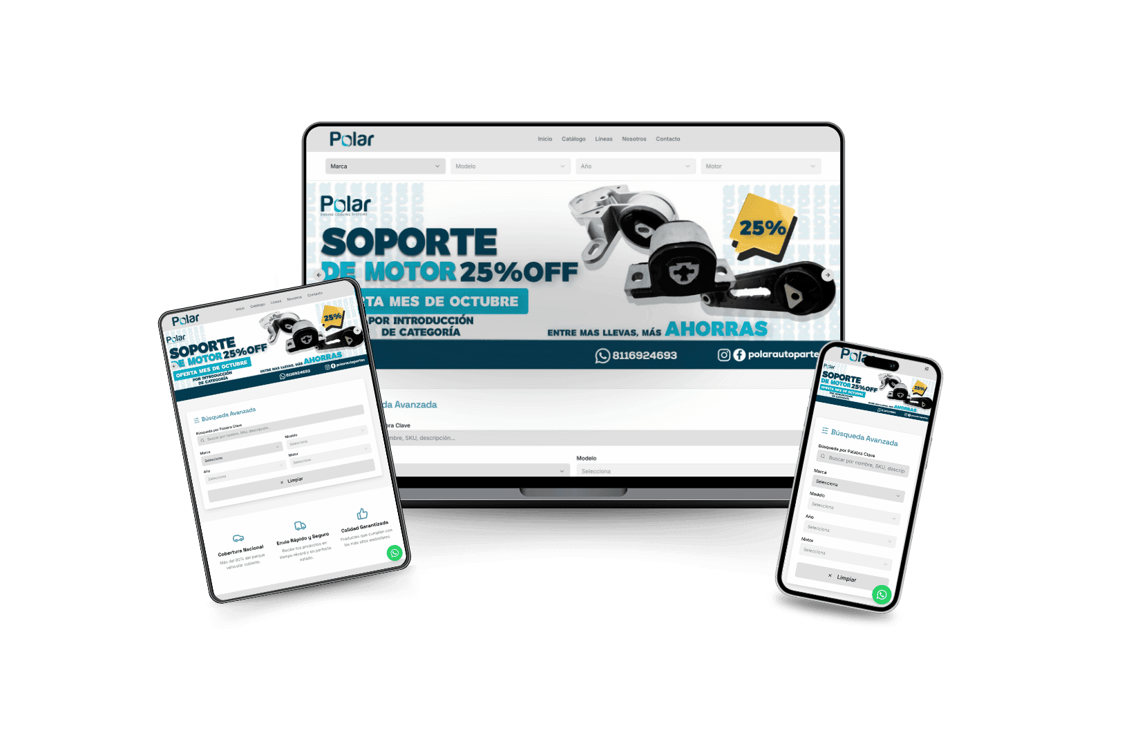 Sitio web desarrollado por MAW