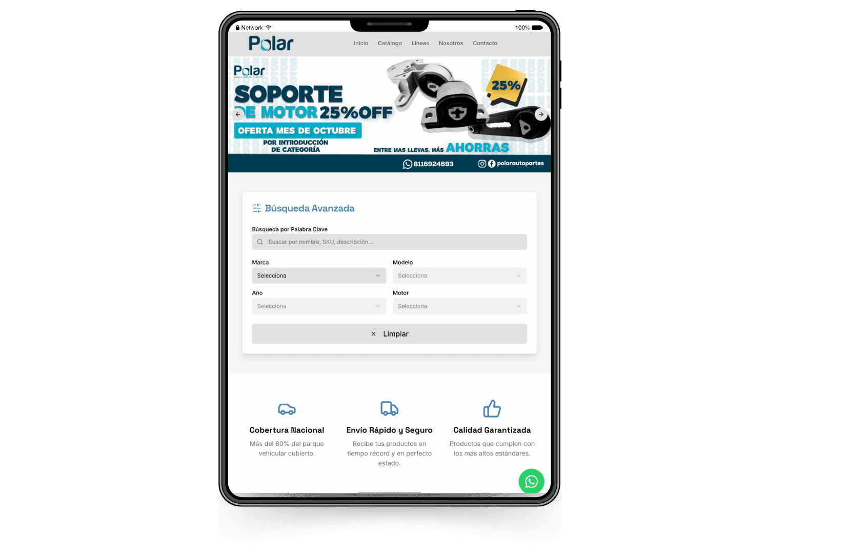 Sitio web desarrollado por MAW