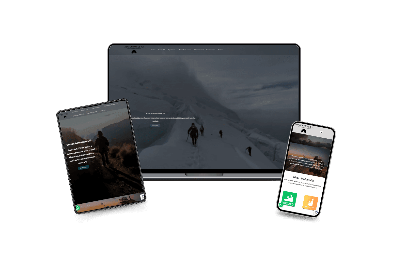 Desarrollo del Sitio Web adventuresgi.com para Actividades Recreativas