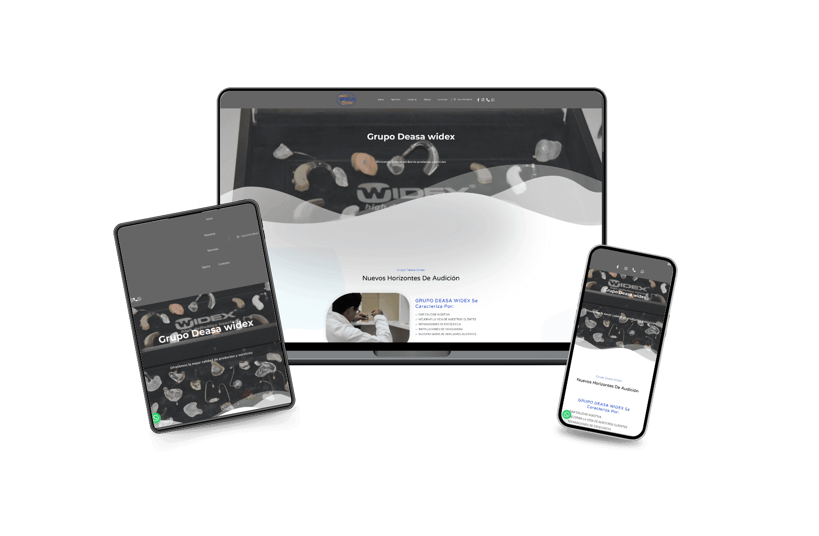 Desarrollo de Sitio Web para Audífonos De Asa