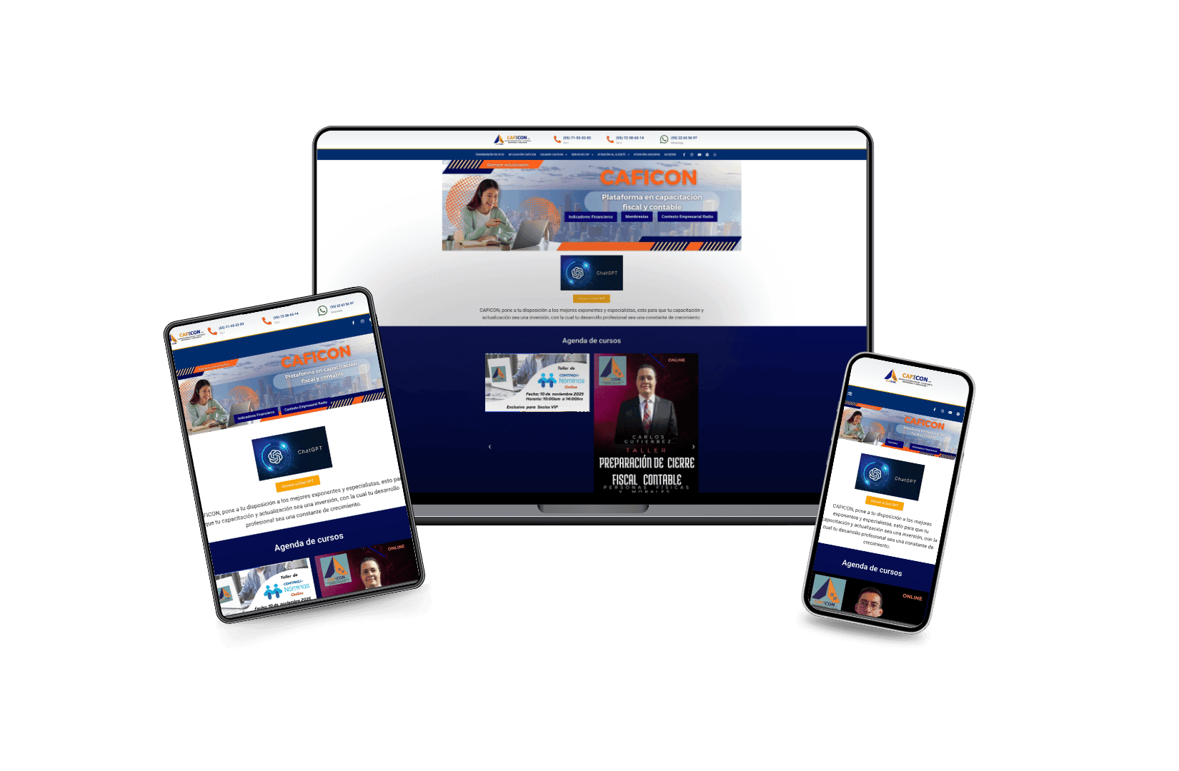 Desarrollo del Sitio Web para caficon.info
