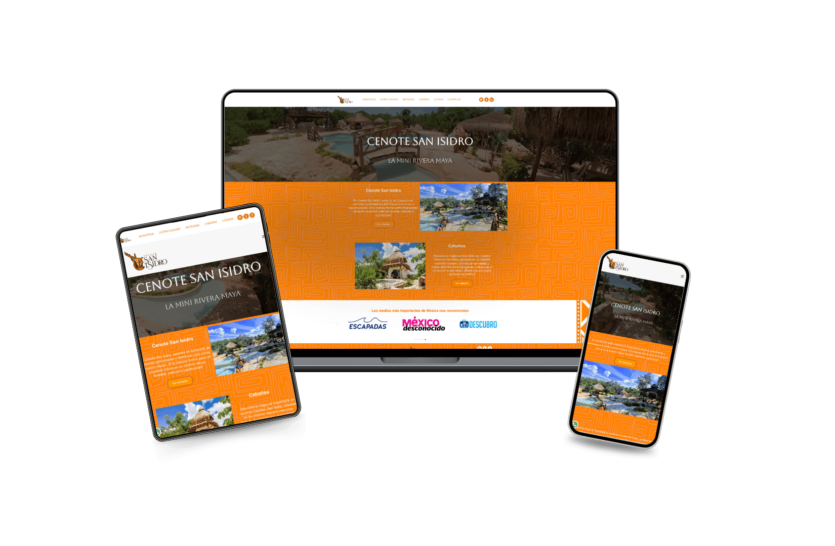 Desarrollo del Sitio Web para Cenotes San Isidro