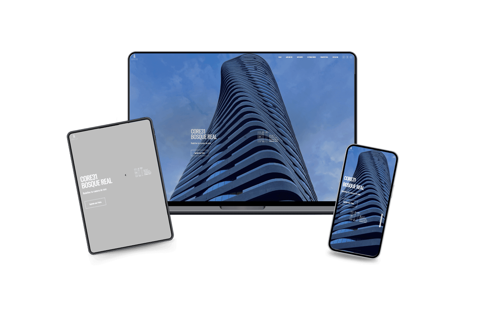 Desarrollo del sitio web core31.com.mx para Sector Inmobiliario