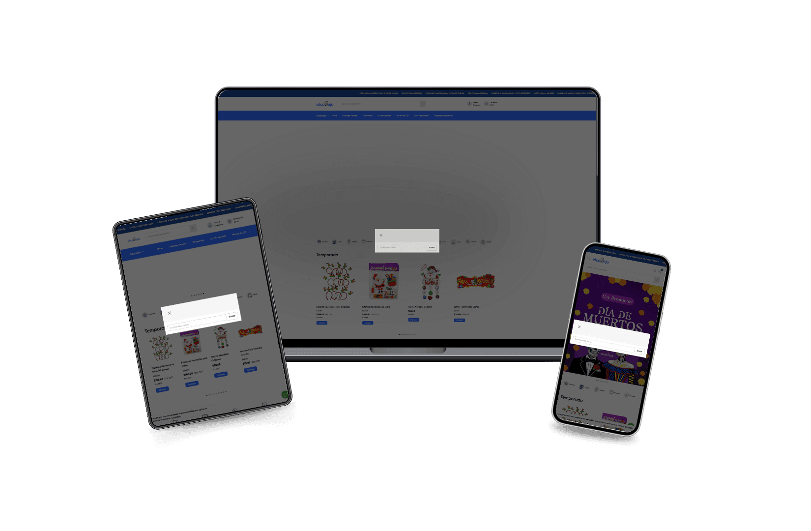 Desarrollo del sitio web para ElConejo.com.mx