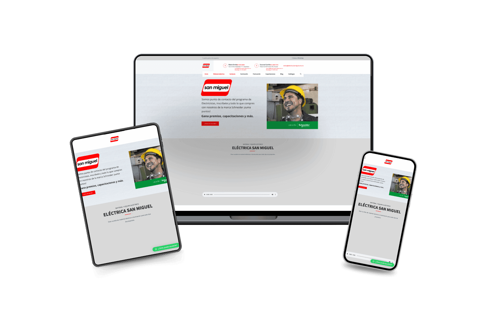 Desarrollo del Sitio Web para Electrica San Miguel