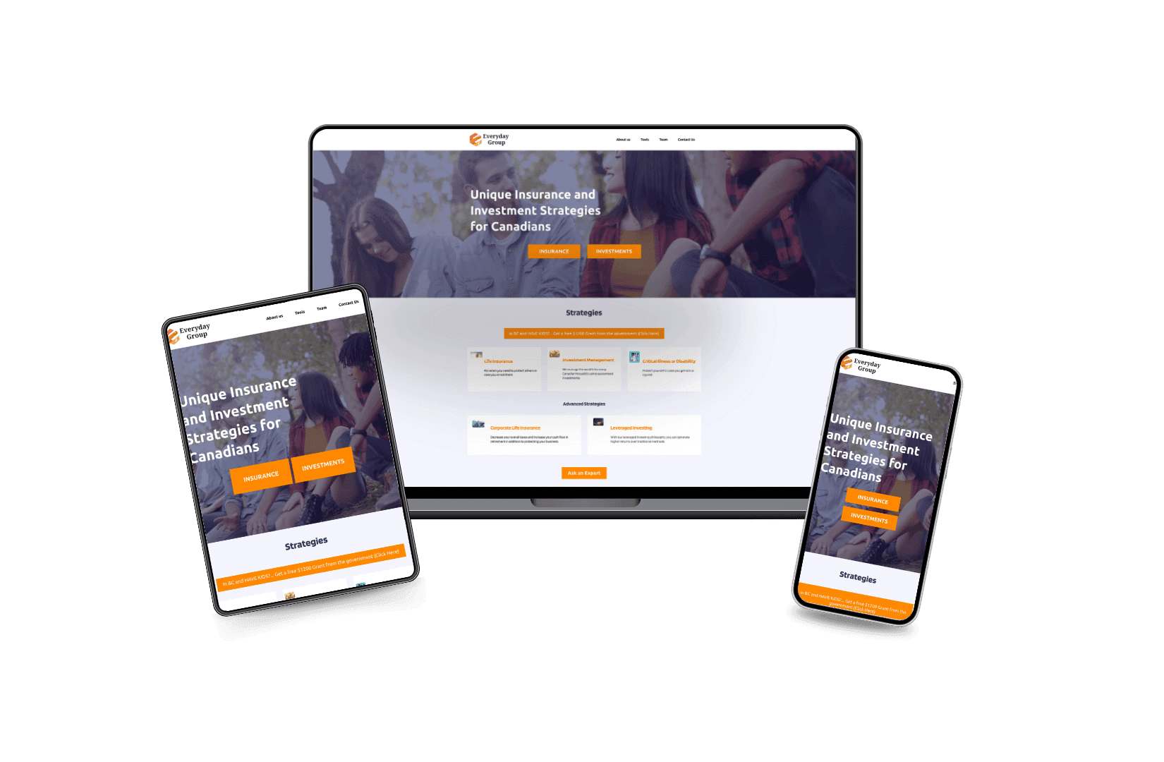 Desarrollo del Sitio Web para Everyday Group