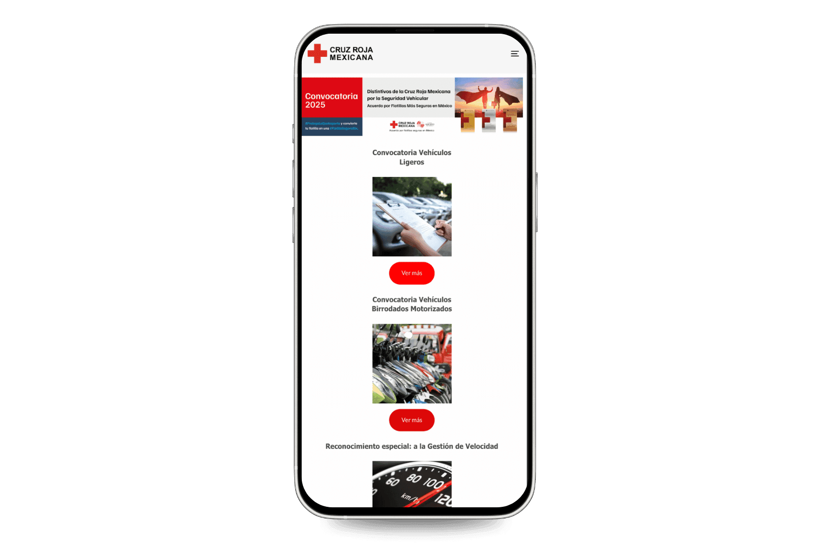 Mockup del sitio de Flotillas Seguras CRM