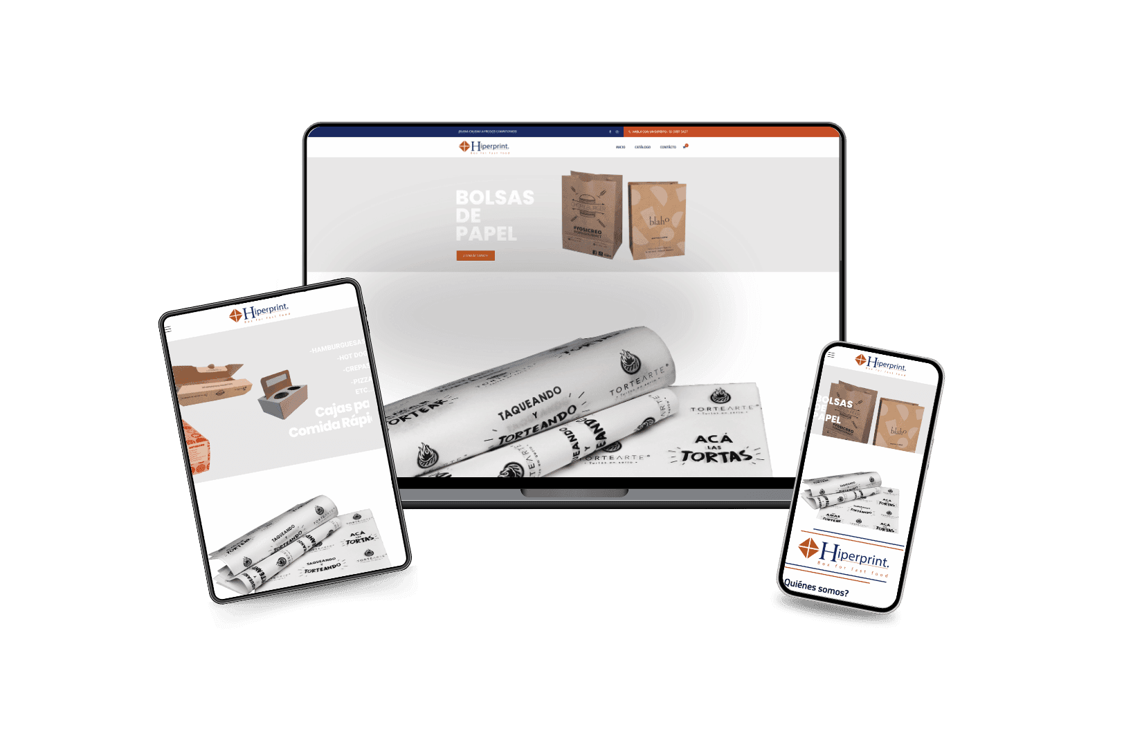 Desarrollo del sitio web para Hiperprint.mx
