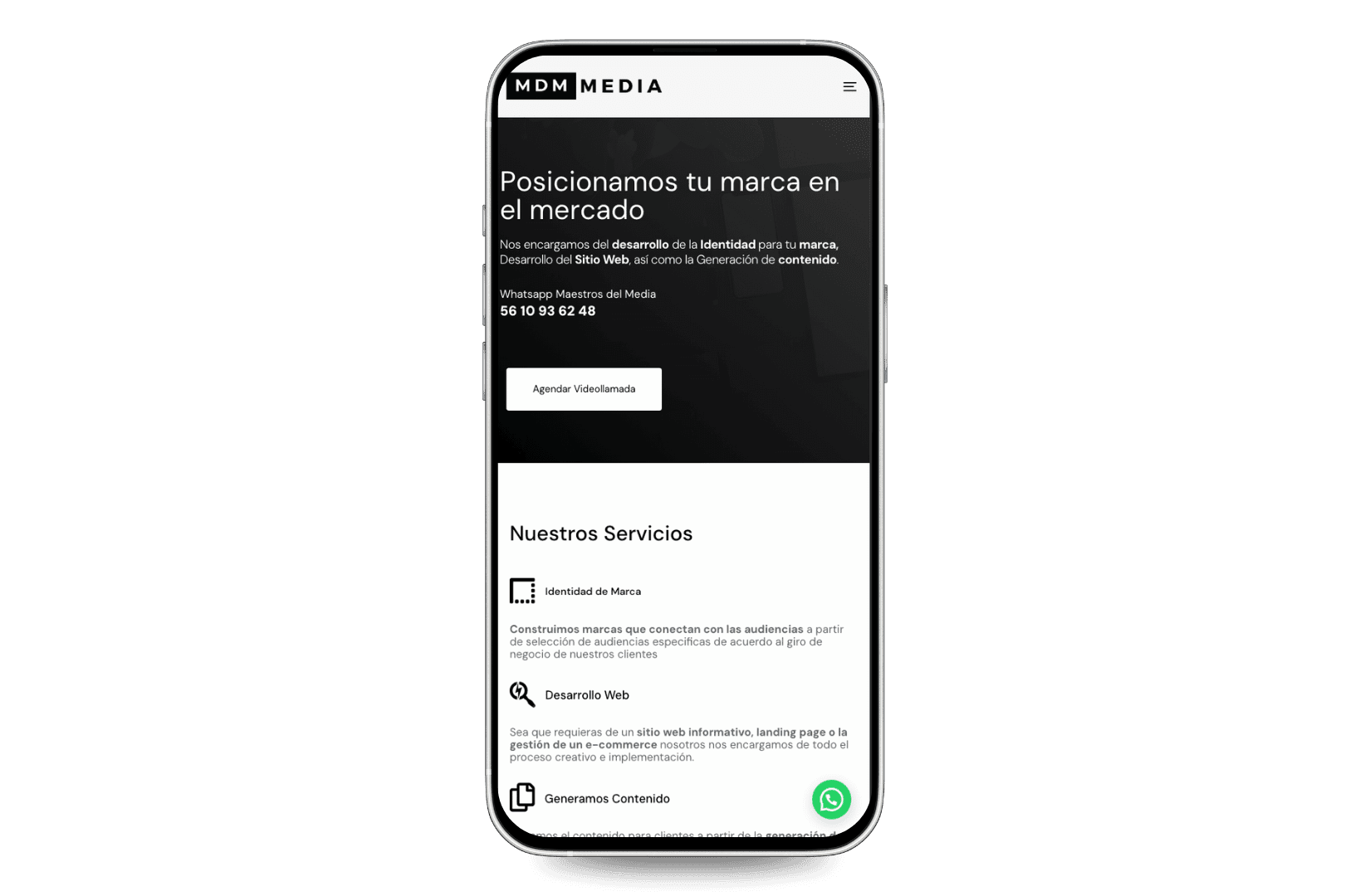 Mockup del sitio de MaestrosDelMedia.com