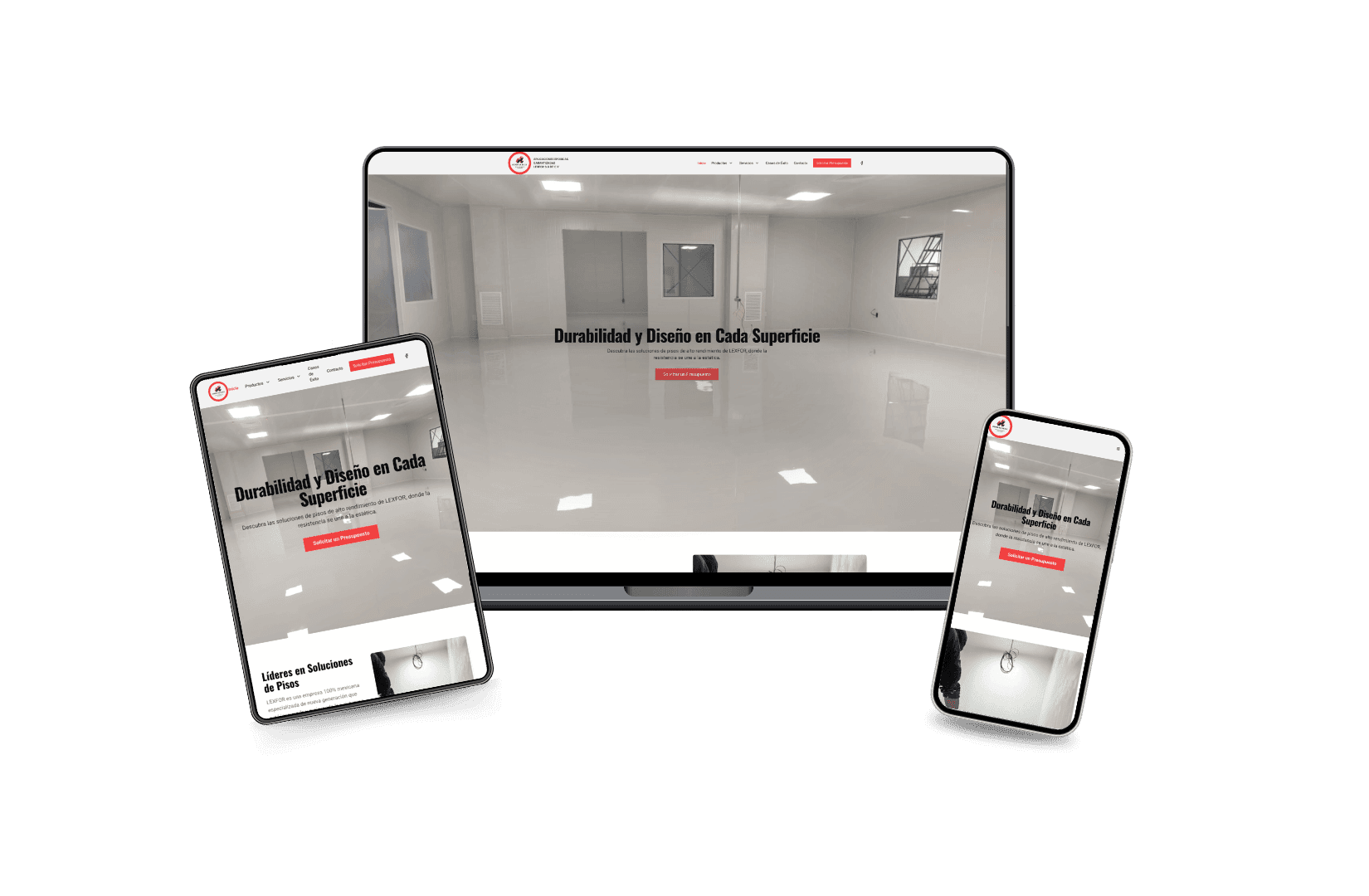 Sitio Web para Pisos Epóxicos Lexfor