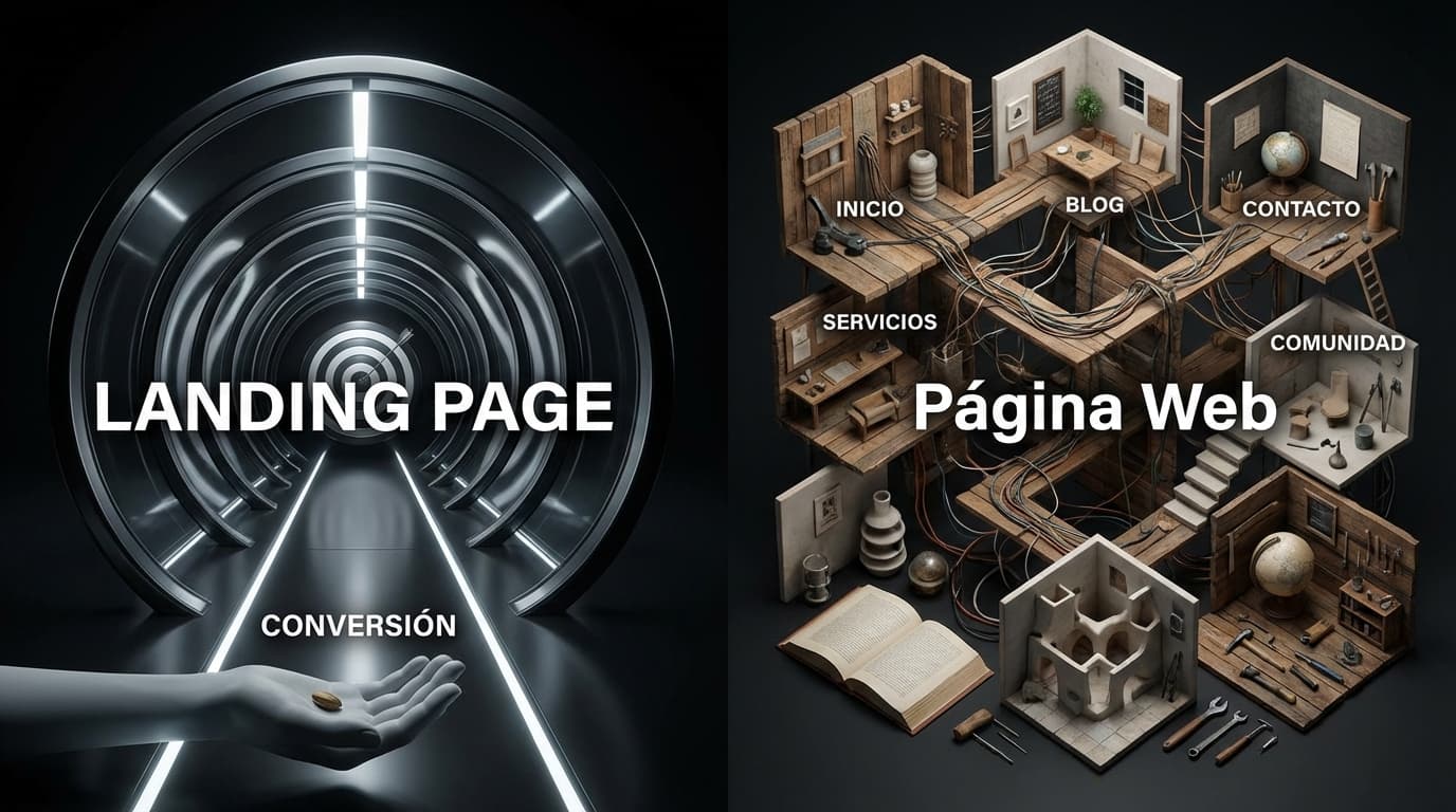 Landing Page vs. Página Web: Cuándo Usar Cada Una
