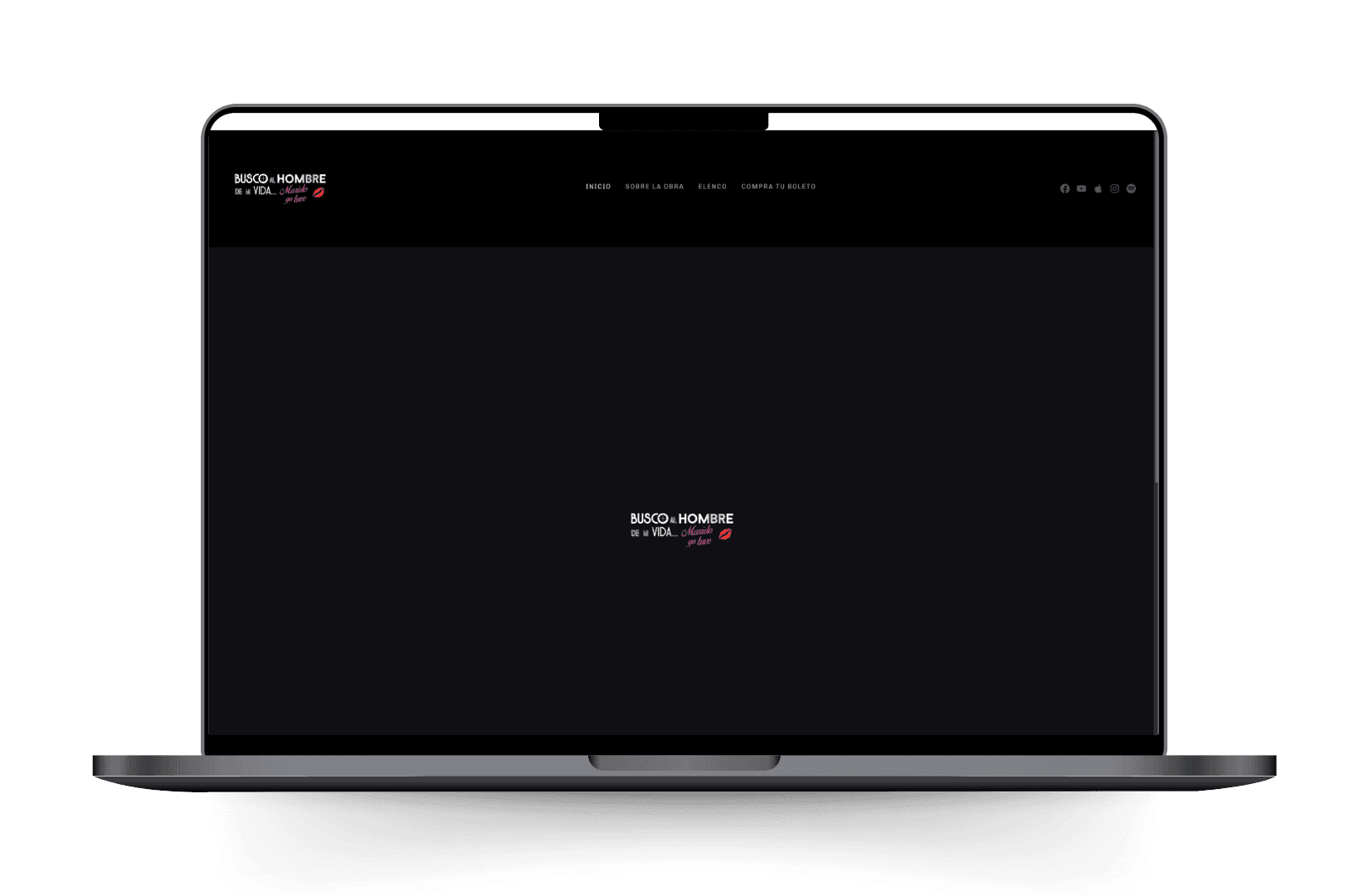 Mockup del sitio de Buscoalhombredemivida.com