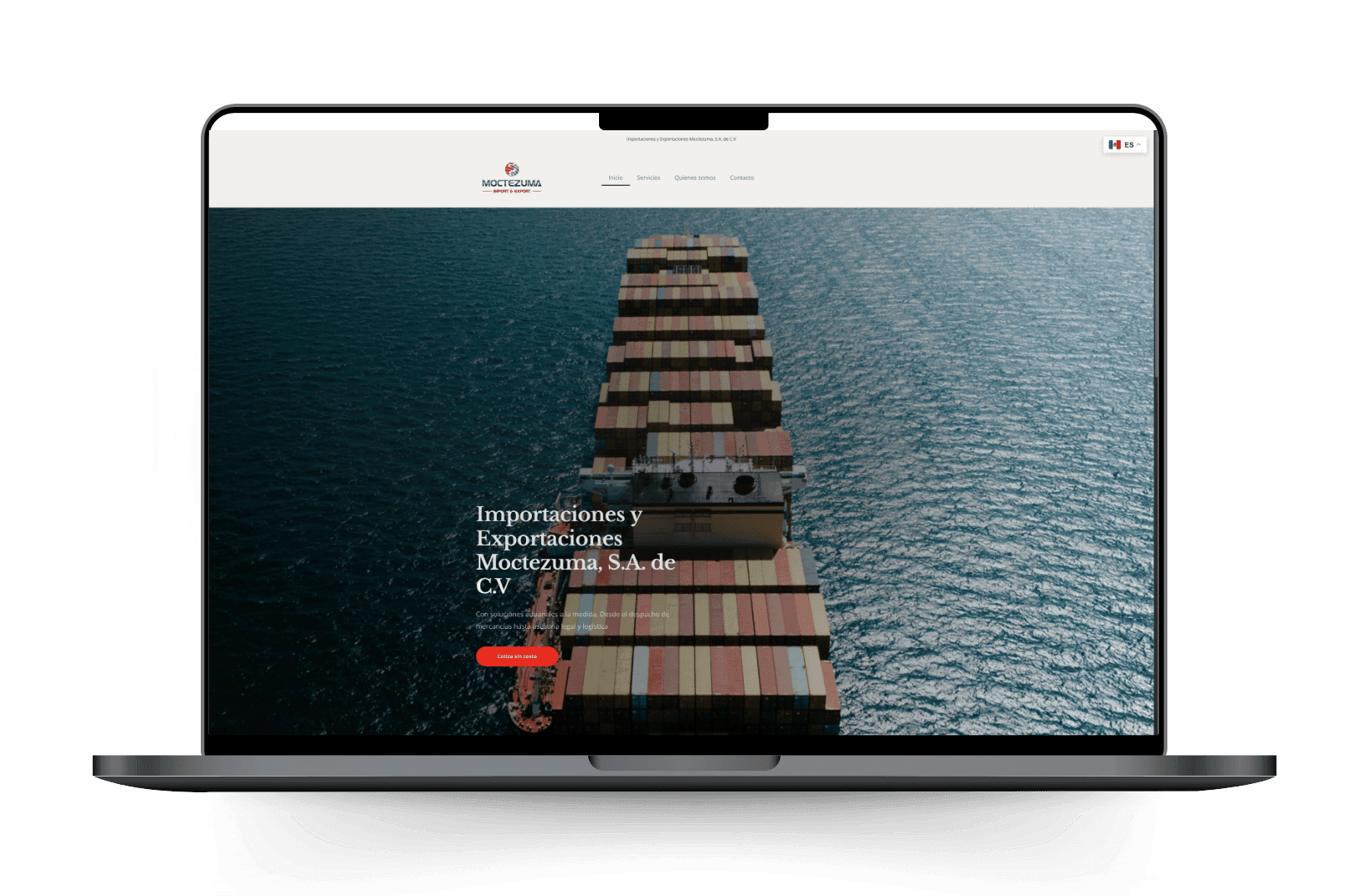Mockup del sitio de CIEM SACV