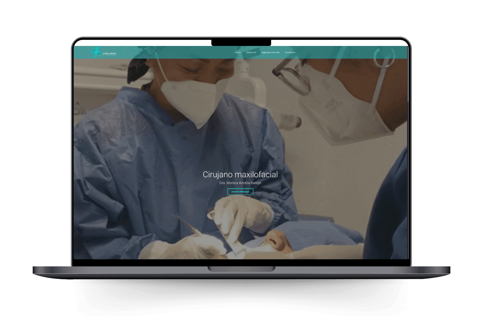 Mockup del sitio de cirujano-maxilofacial.com