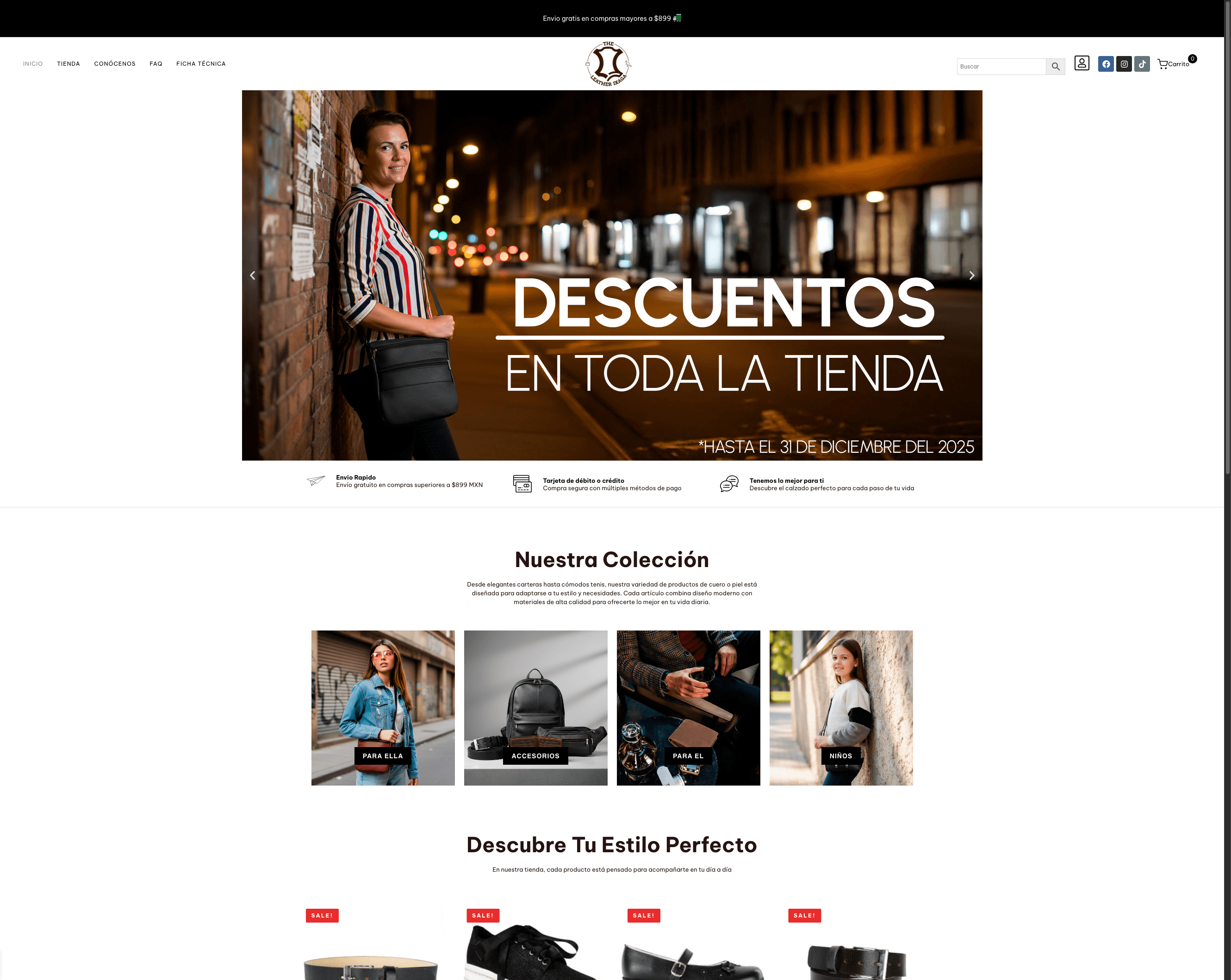 Página de inicio de Ixaga Leather
