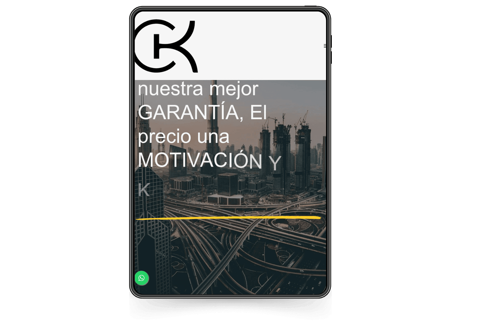 Mockup del sitio de Kohui Servicios Profesionales