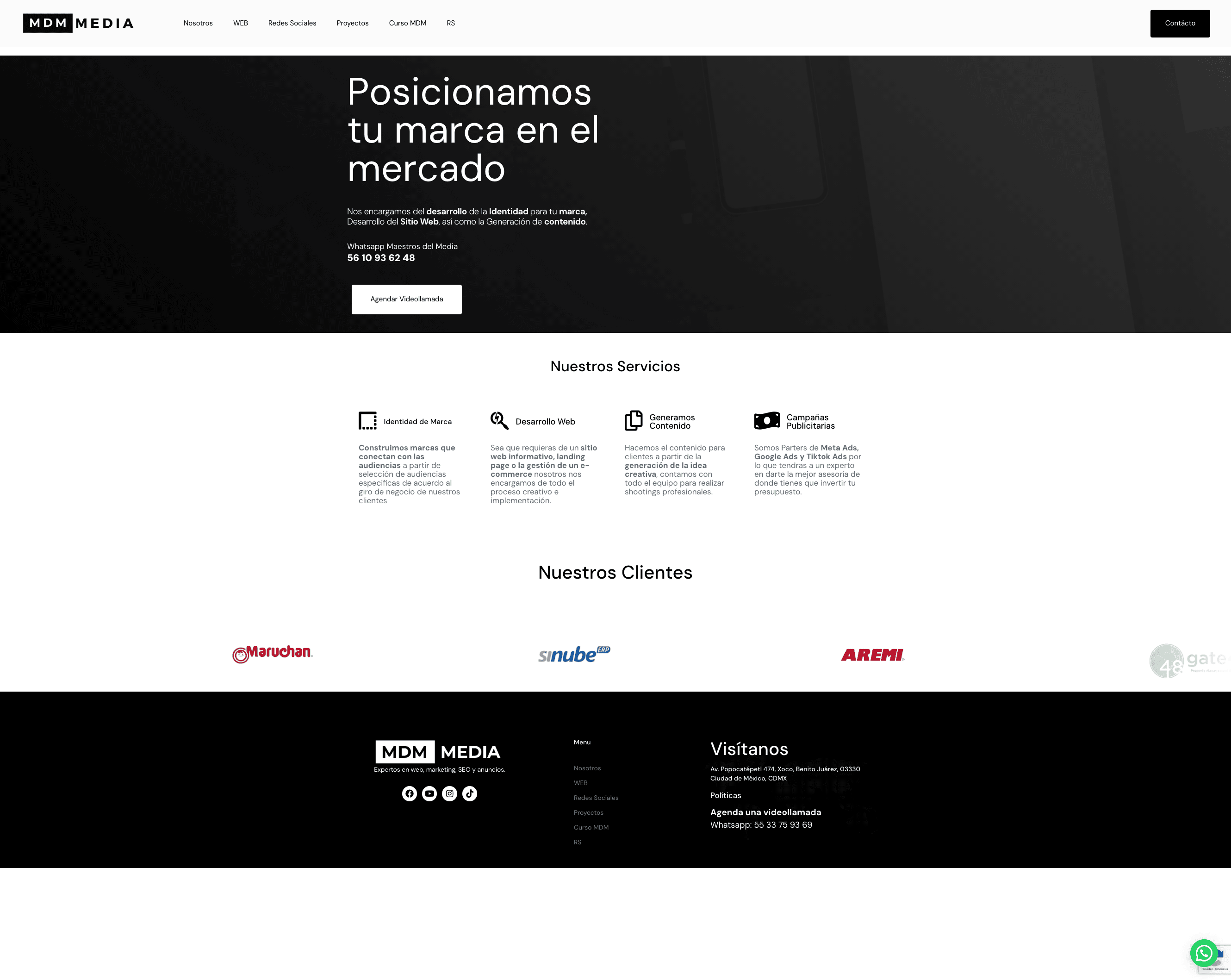 Página de inicio de maestrodelmedia.com